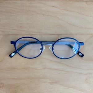 Ottoto Gaetano Glasses, Size M, Blue/Gunmetal Glasses
